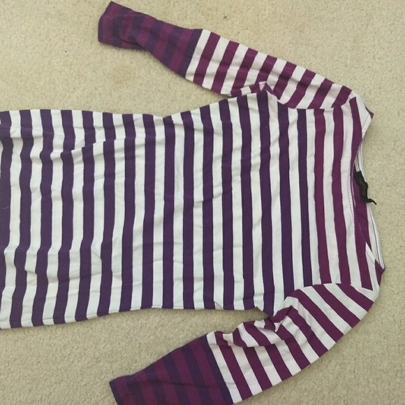 Striped 3/4 sleeve shirt - Picture 2 of 2